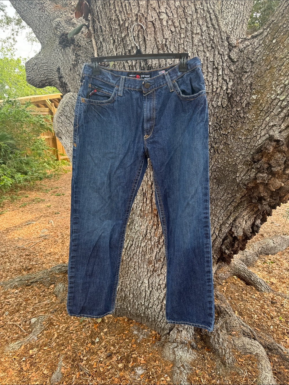 Ariat Flame Resistant Men's Dark Blue Work Jeans 36/34